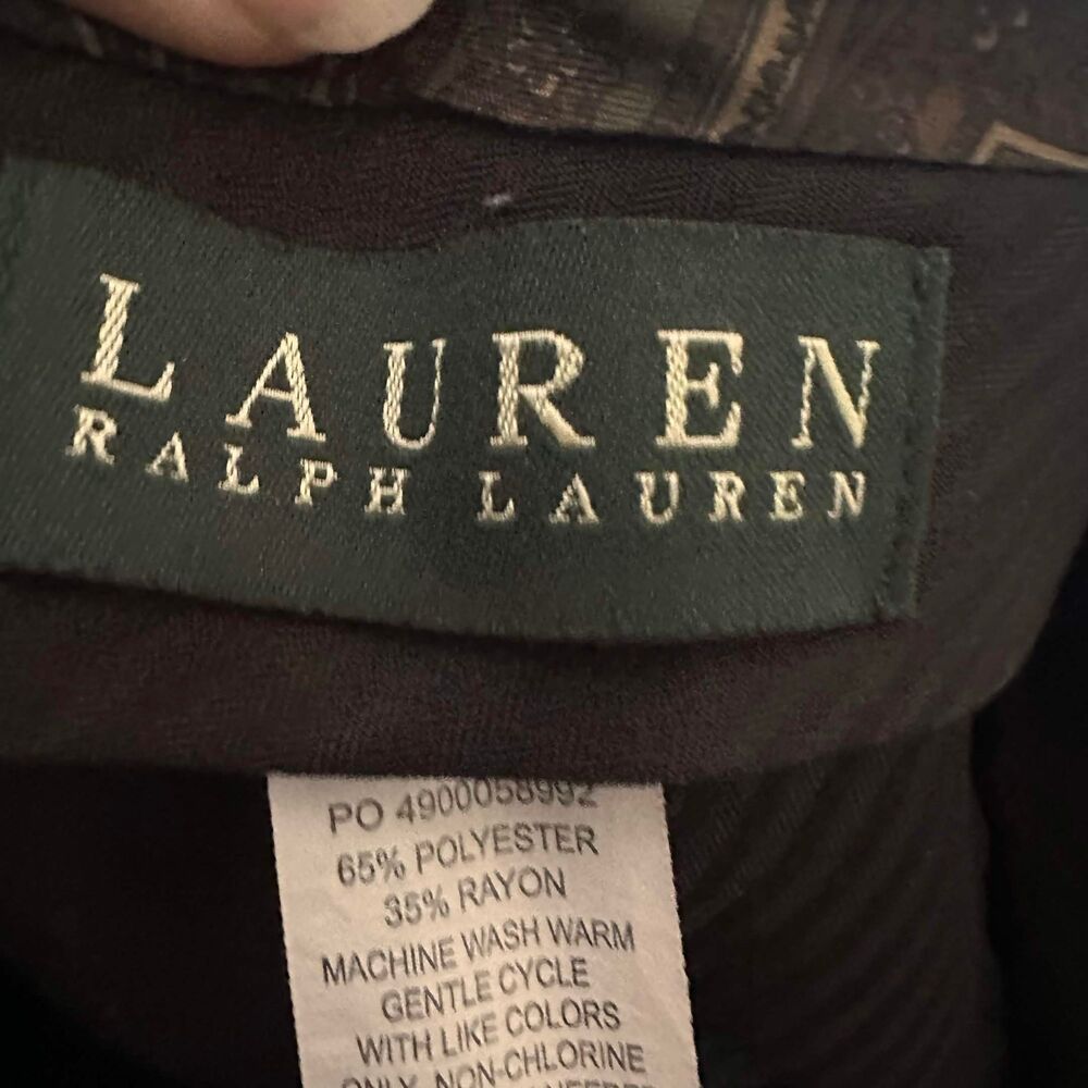 Lauren Ralph Lauren Men’s Black Dress Pants - 30x30 Flat Front Slacks - Picture 4 of 6